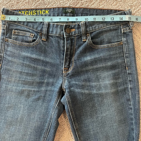 J. Crew Matchstick Straight Leg, Full Length Classic Women's Blue Jeans, Sz. 28R - Picture 6 of 12